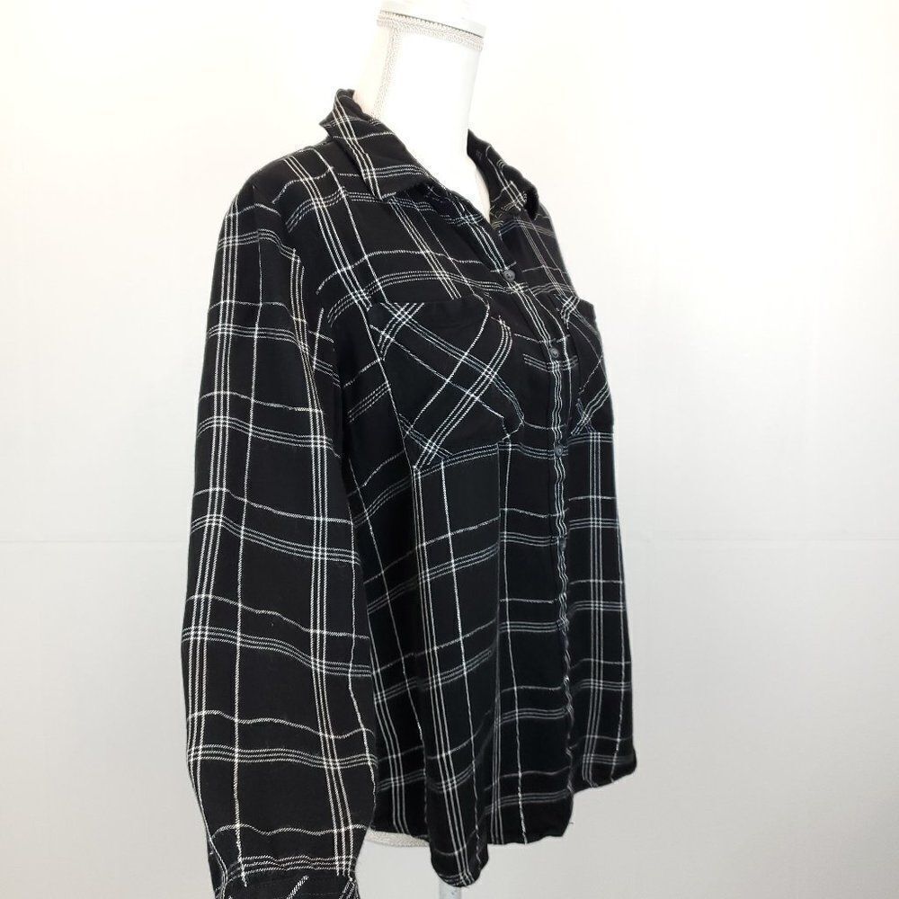 Sanctuary New Generation Plaid Boyfriend Shirt E-0141b - Picture 5 of 9